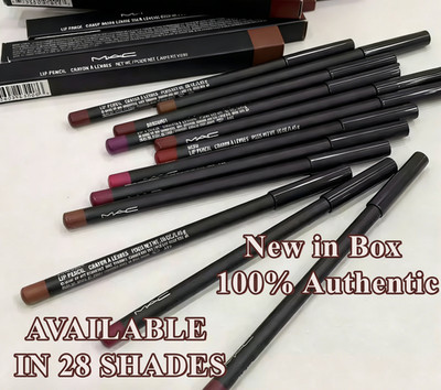 NIB 100% Authentic MAC Cosmetics Lip Pencil Creamy Lip Liner, 28 SHADES, 0.05 oz