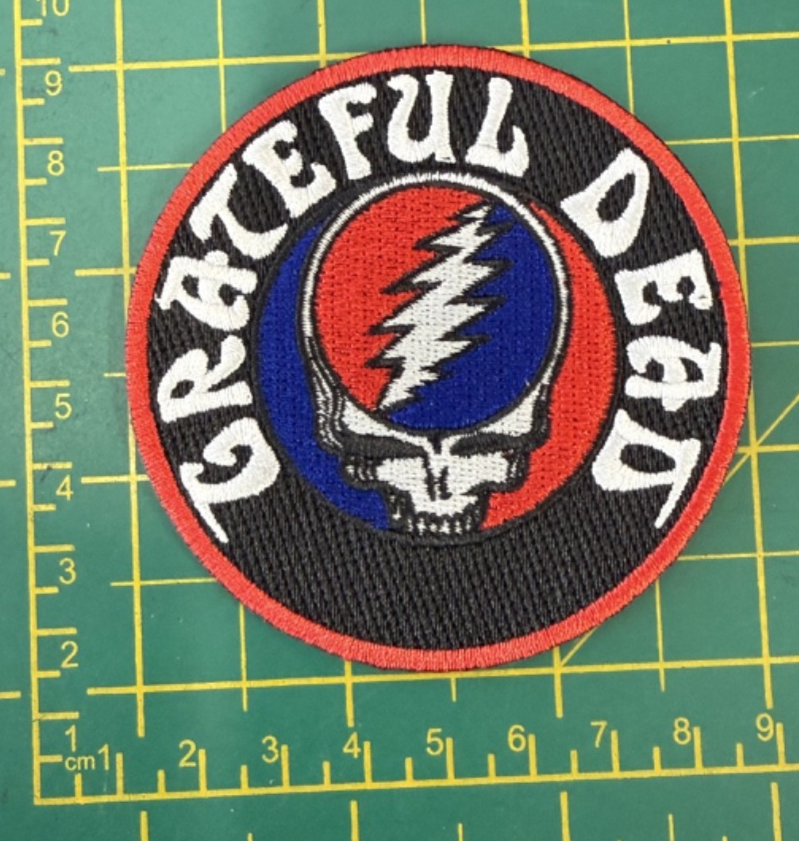 Grateful Dead Steal Your Face Logo Woven Sew Or IronOn Patch Officially Licensed