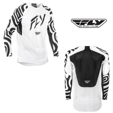 Fly Racing Evolution Dst le Abyss Men Motocross Offroad White/ Black Jersey