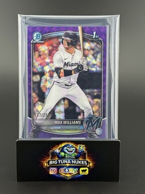 2025 Bowman Chrome 1st Purple Geometric Max Williams /250