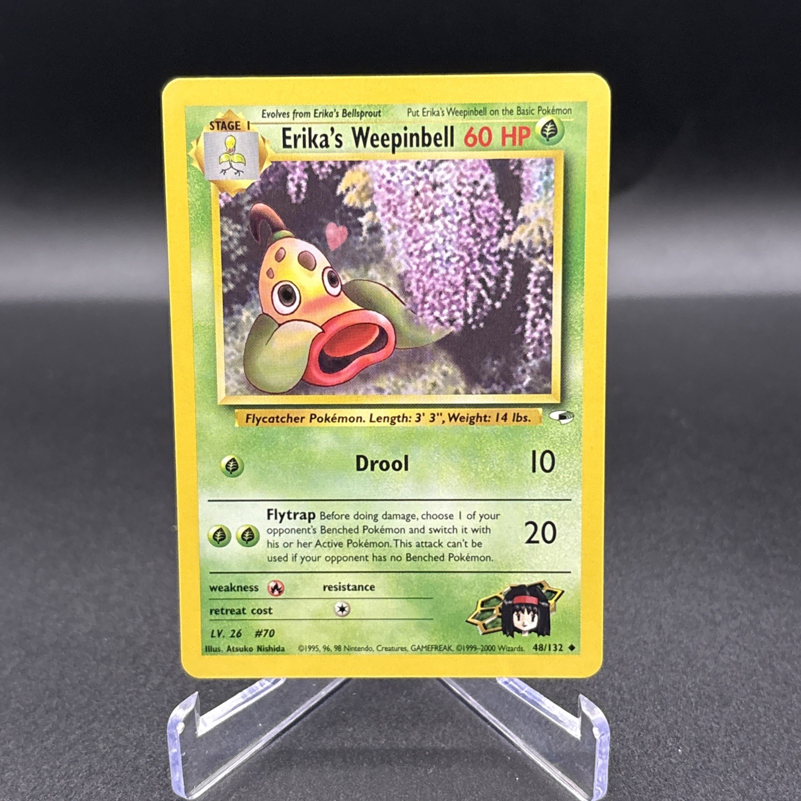 ERIKA'S WEEPINBELL 48/132 UNCOMMON GYM HEROES POKEMON UNLIMITED