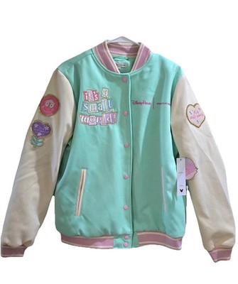 New Disney Stoney Clover Lane 2025 ''Its a Small World'' Varsity Jacket Size Large