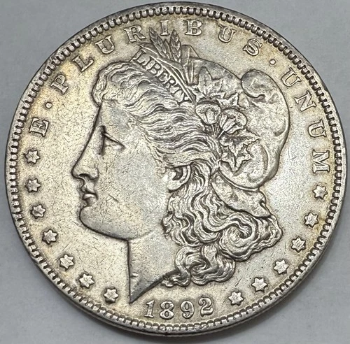 1892-P Morgan Silver Dollar AU Details