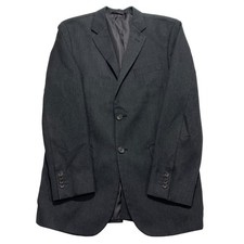 Banana Republic Tailored Slim Sport Coat Jacket Mens Size 42 R Gray Nailhead