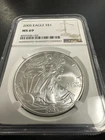 2005 American Silver Eagle S$1 NGC MS69 Classic Brown Label SLABBED & GRADED!