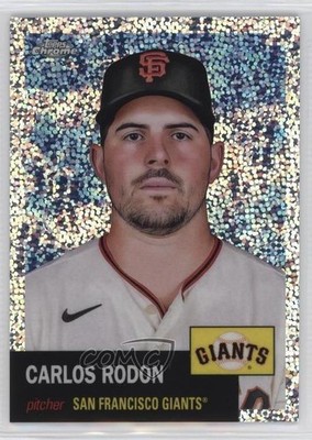2022 Topps Chrome Platinum Anniversary Speckle Refractor /150 Carlos Rodon 13cr