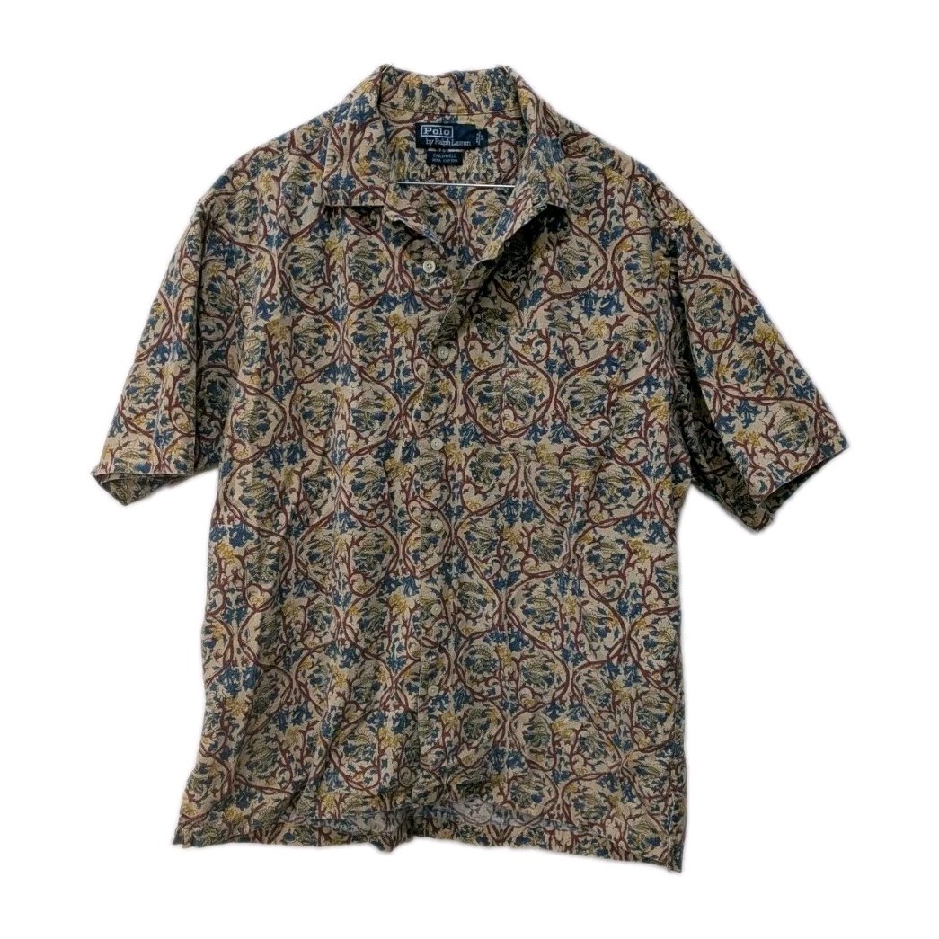 Vintage 90s Polo Ralph Lauren Caldwell Camp Collar Sh… - Gem