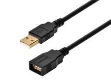 USB-A to USB-A Female 2.0 Extension Cable - 2...
