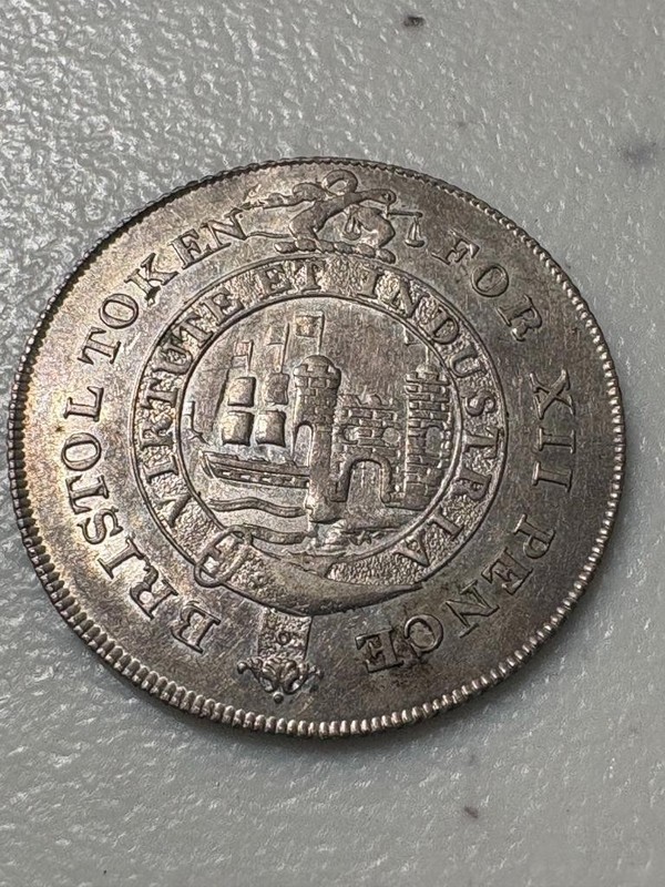 1811 Somersetshire Bristol Silver Token AU Condition SKU#38509