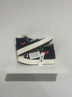 CONVERSE CHUCK TAYLOR ALL STAR 70 HI COMME DES GARCONS PLAY SINGLE HEART BLACK