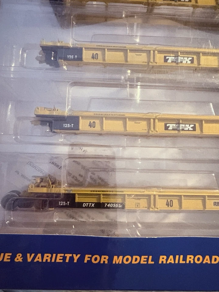 HO Walthers 910-55624 TTX Corporation 5-Unit 40' Well Car #740565 - Image 2 of 4