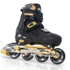 MammyGol Adjustable Inline Skates for Kids, Boys  Girls - Light Up Wheels