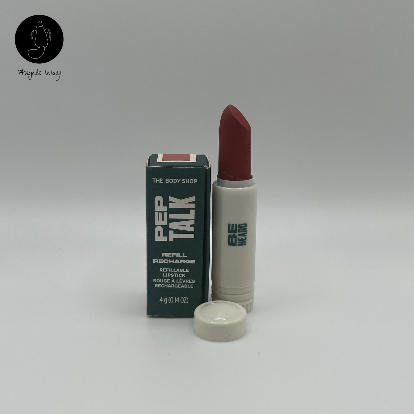 Body Shop Pep Talk Refillable Lipstick Be Heard Red Vegan Refill
