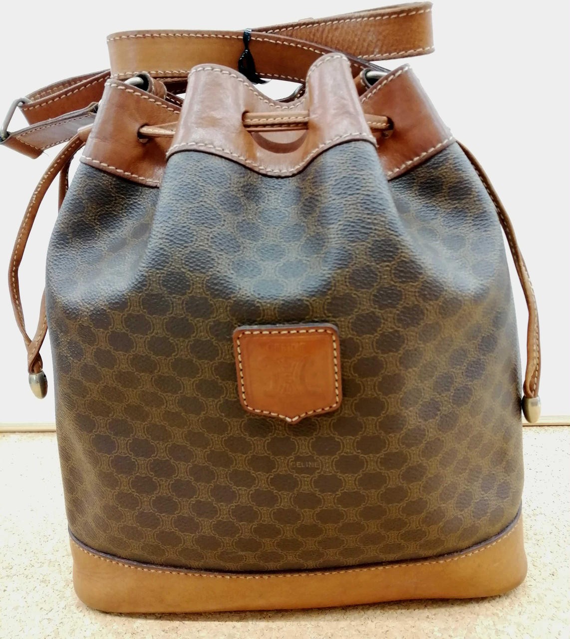 Macadam pattern bucket shoulder bag Model M11 CEL… - image 1