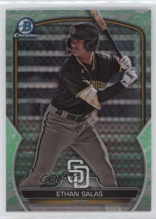 2023 Bowman Draft Chrome Lunar Glow Refractor Ethan Salas #BDC-1 13fz