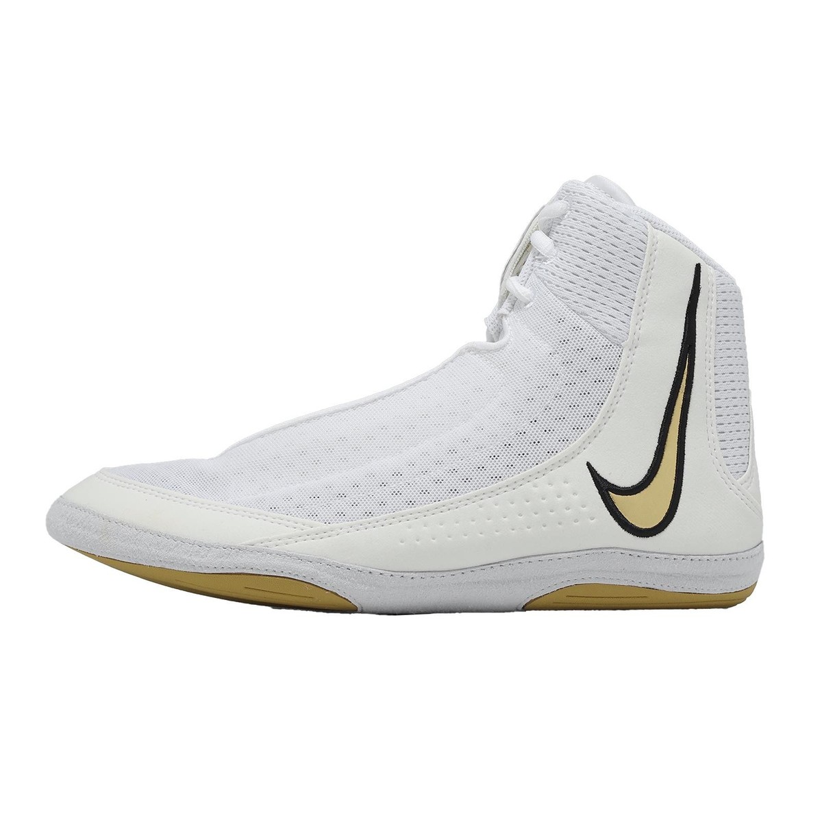 Nike Inflict 4 White Metallic Gold Men Cross Training Boxing Shoes