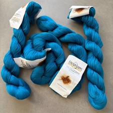 Cascade Farms Ultra Pima Fine Yarn Teal Blue Set of 4 Skeins New