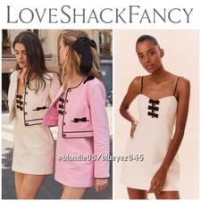 LoveShackFancy “Adelaide” tweed dress in cream 6