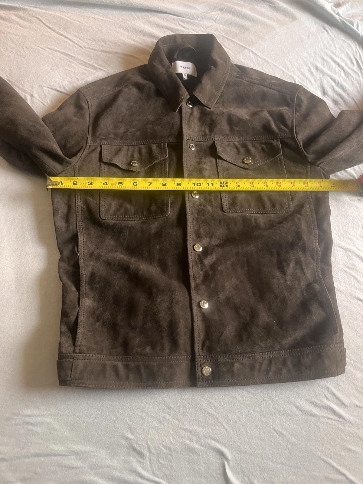 Reiss Jagger Goat Suede Jacket Men's size XS - read description image 16