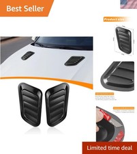 Durable 2pcs Hood Vents 12.99x7.09 Inch - Aggressive Style Engine Efficiency Durable 2pcs Hood Vents 12.99x7.09 Inch - Aggressive Style Engine Efficiency