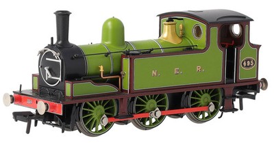 Bachmann 31-065 NER E (J71) 495 NER linierte grüne & weinrote Dampflokomotive