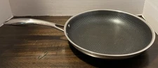 HEXCLAD 10" Hybrid Fry Pan Stainless Steel Non-Stick Frying Pan (H23)