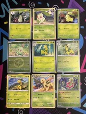 Pokemon Chikorita, Bayleef, Meganium 9 Card Collection - Mixed