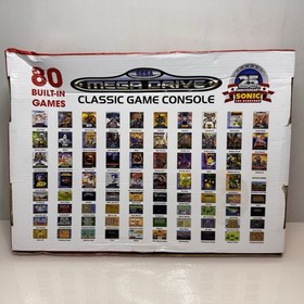 Sega Mega Drive Classic Game Console Emulator with 80 Preinstalled Games *READ*