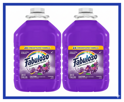#ad Fabuloso Lavender 2X Concentrated Multi Purpose Cleaner 128 oz 2 Pack $19.62
