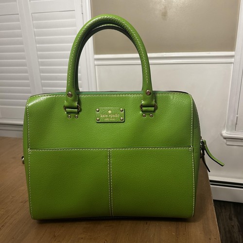Bolso Cartera Kate Spade Mujer Mediano Cuero Asa Superior Forro a Lunares