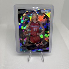 2025 Panini Prizm WNBA Rookie Lucy Olsen Cracked Ice Prizm