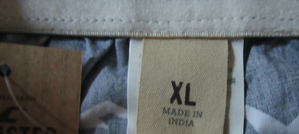 Hollister XL Hombres Azul/Blanco Gaviotas Cintura Elástica Boxer Ropa Interior Pantalones Cortos BONITO Foto 3 de 4