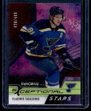 2021-22 Upper Deck Synergy Exceptional Stars Red Vladimir Tarasenko 428/499