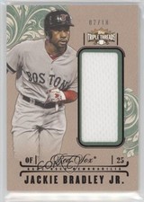 2014 Triple Threads Unity Single Jumbo Relics Emerald 2/18 Jackie Bradley Jr 0v1