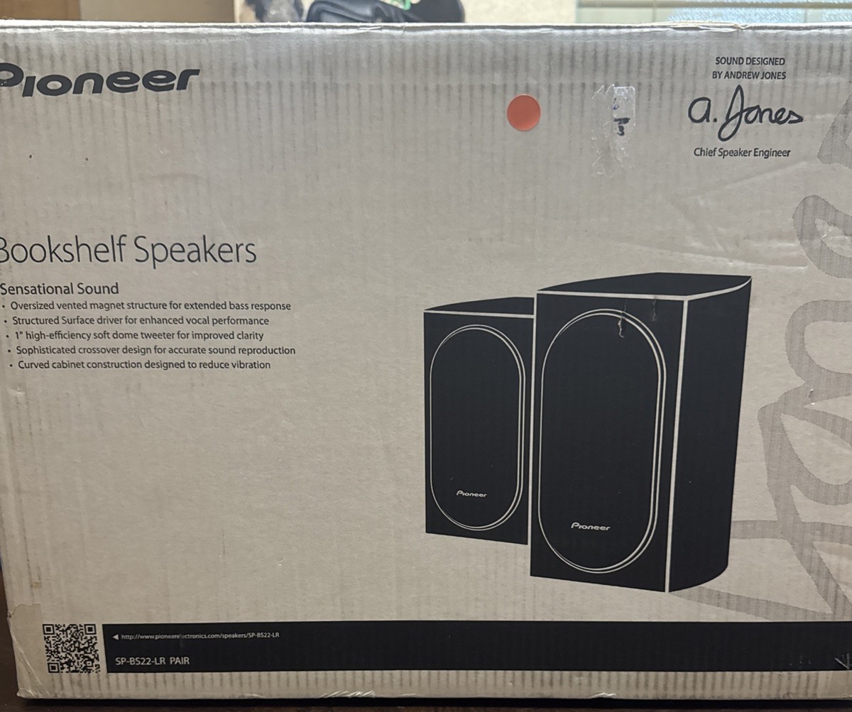 Pioneer SP-BS22-LR Bookshelf Speakers Brand New Andrew Jones