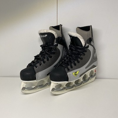 Graf 103 Größe 40 Eishockey Schlittschuhe mit T-Blade Kufensystem gebraucht, top