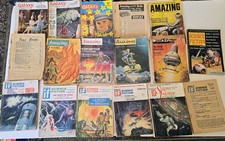 Lot Of 16 Vintage Sci Fi Magazines AMAZING STORIES GALAXY and IF 50S And 60S