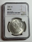 1888 $1 Morgan Silver Dollar NGC MS65 Nice Strike Better Date