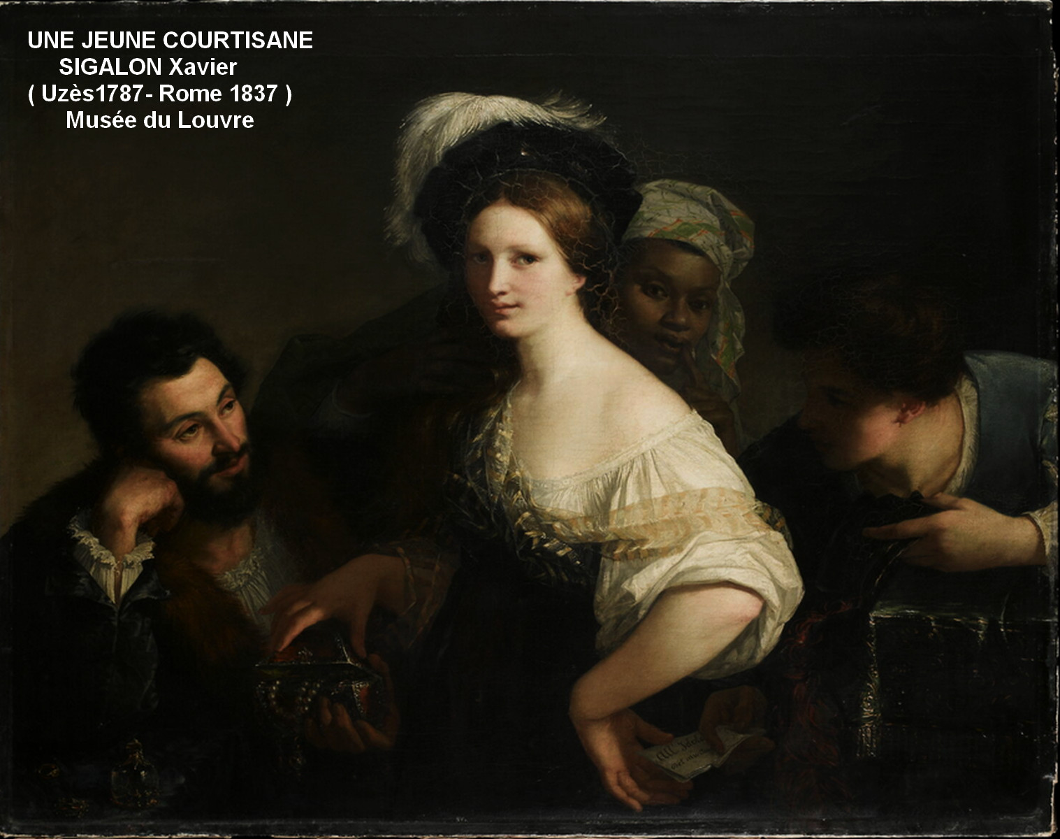 LARGE & BEAUTIFUL 19TH CENTURY CANVAS - A YOUNG SPINNER IN THE FOREST WITH A BASKET OF FLOWERS