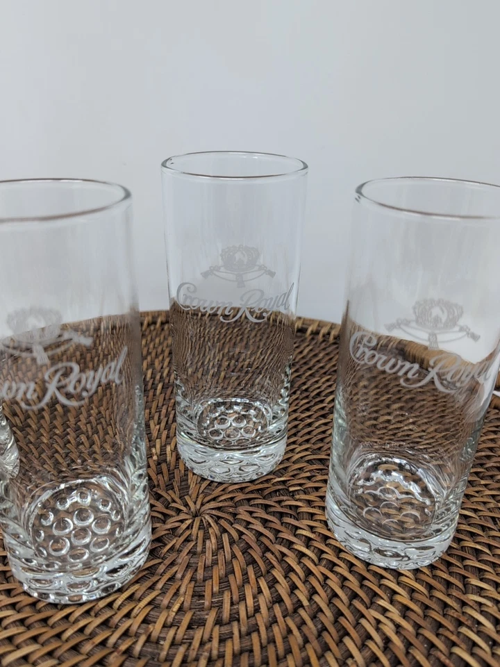 Juego de 4 vasos Highball Crown Royale Rascal Glass 8 OZ Foto 4 de 4