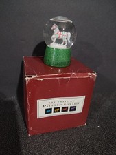 Trail of Painted Ponies Horse Snow Globe SILVER BELLS Collectible RARE 12345