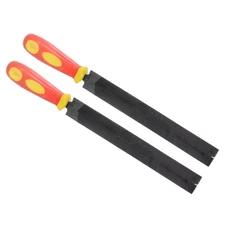 2pcs Metal Taper Files File 8" 310x28mm Cut Mill Hand Rasp with Non-slip Handle