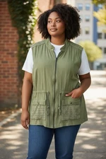 Cato Jade Green Zippered Sleeveless Top Size 26/28w 4X