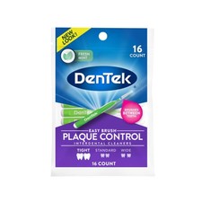 DenTek Easy Brush Interdental Cleaners, 16 Count Pack of 1 , Green, White