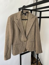 Polo Ralph Lauren Women s Beige Wool Blazer Size 8/S Made In Italy