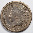 1864 CN Indian Head Penny Cent Good (G) Cleaned