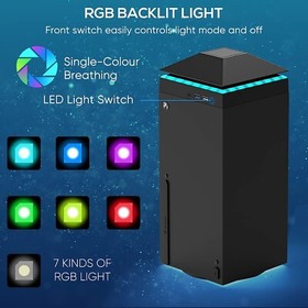 Powerful Cooling Fan for Xbox Series X - Colorful Light Strip - USB Ports