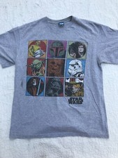 Vintage Star Wars Character Shirt Large Han Solo Darth Vader Yoda Lucas Films