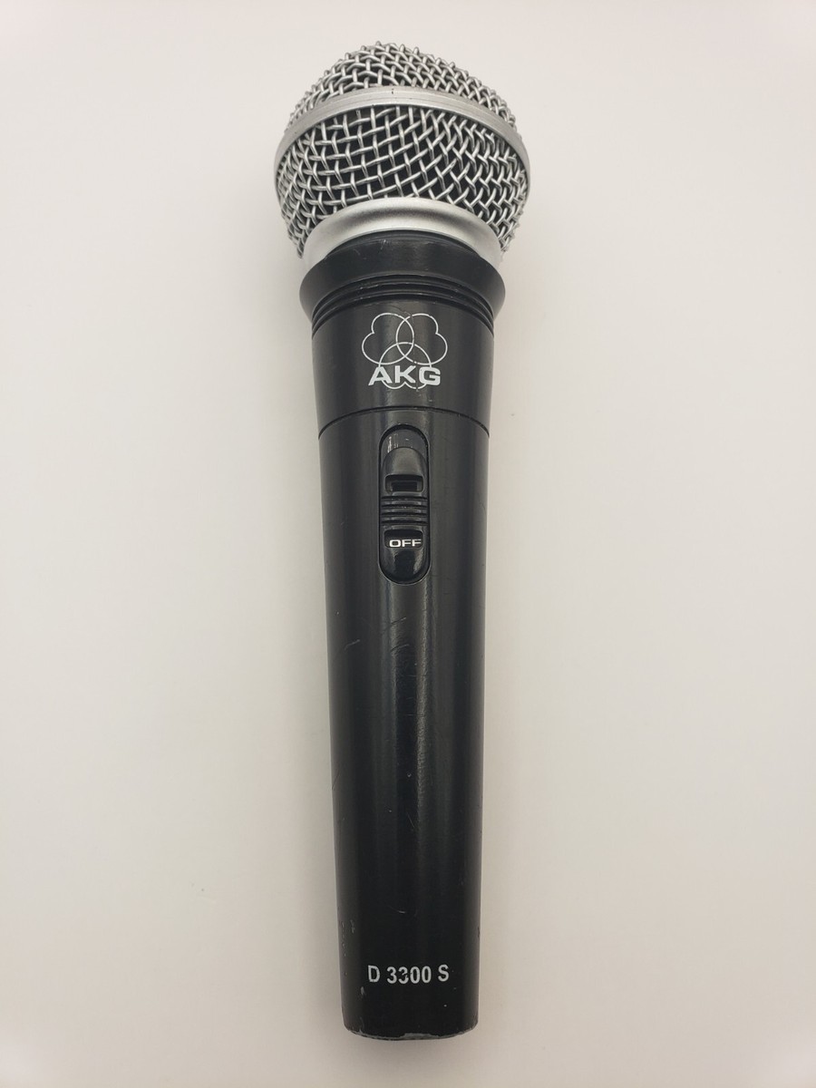 AKG D 3300 S Dynamic Cable Professional Microphone - Black [Tested