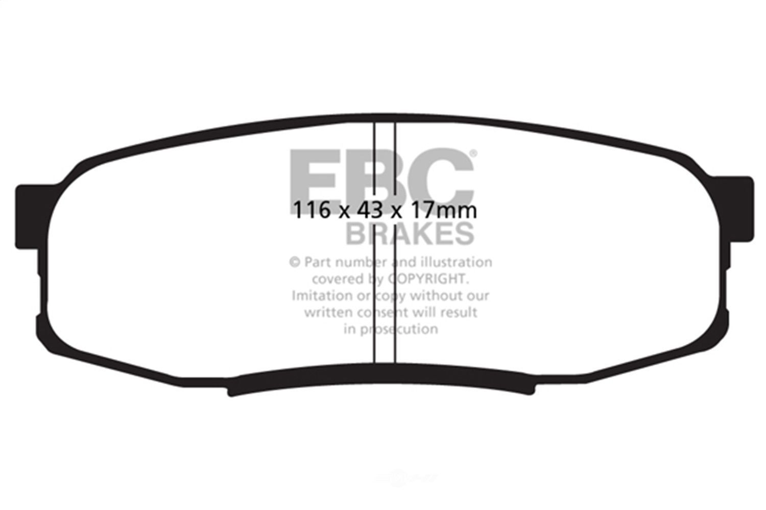 Disc Brake Pad Set6000 Series Greenstuff Truck/SUV Brakes Disc Pads